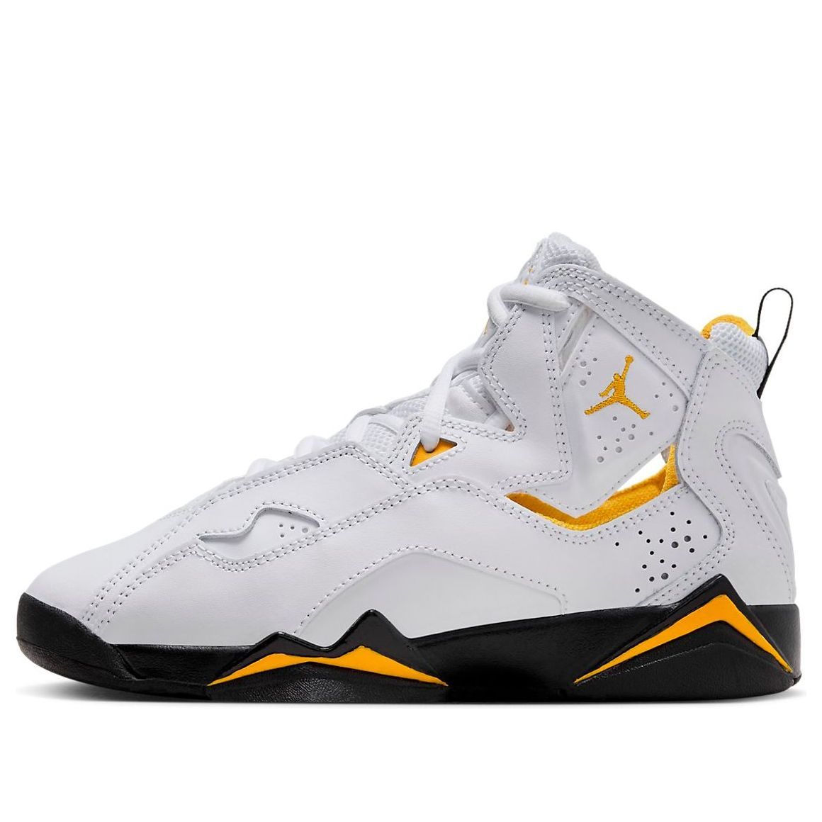(GS) Air Jordan True Flight 'White Yellow Ochre' 343795-107 sold by KicksCrew