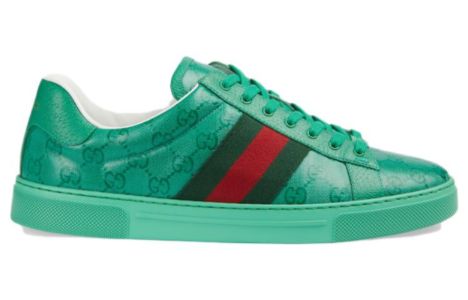 GUCCI Ace GG Crystal canvas sneaker 'Green' 760775-FACRF-3751 sold by KicksCrew