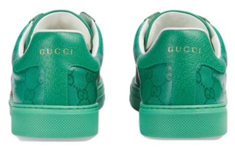 GUCCI Ace GG Crystal canvas sneaker 'Green' 760775-FACRF-3751 sold by KicksCrew