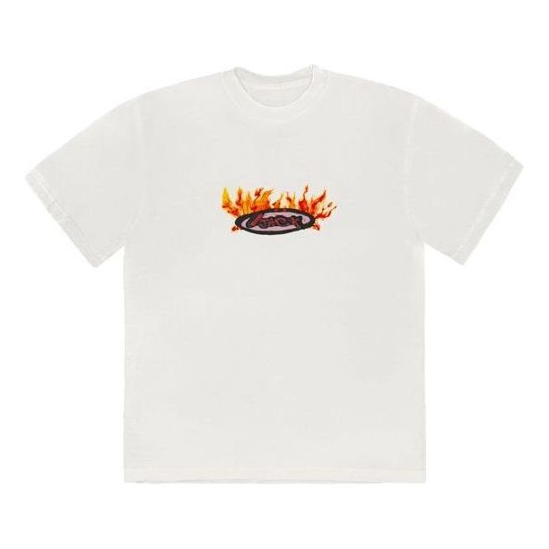 Travis Scott Cactus Jack Flame T-shirt 'Cream' CJFN-SS34 sold by KicksCrew