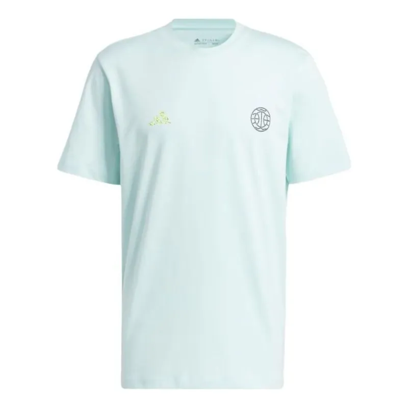 adidas Sustainability Hoops T-Shirt 'Teal' IM4608 sold by KicksCrew