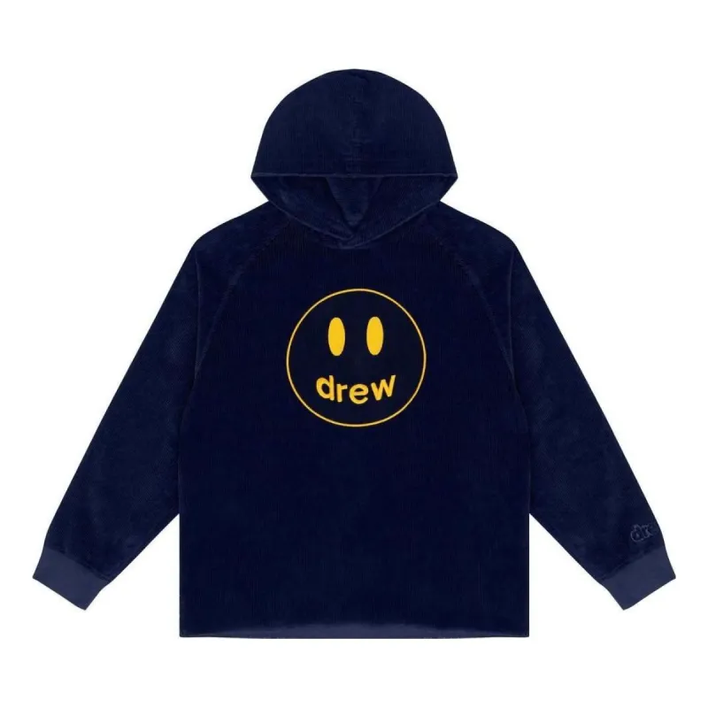 Drew House Corduroy Hoodie 'Dark Navy' DR-FW22-1231 sold by KicksCrew