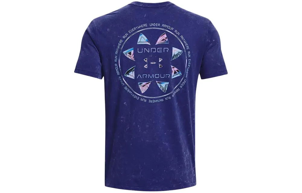 Under Armour Run Anywhere T-Shirt 'Blue' 1374228-456 sold by KicksCrew product image thumbnail 2