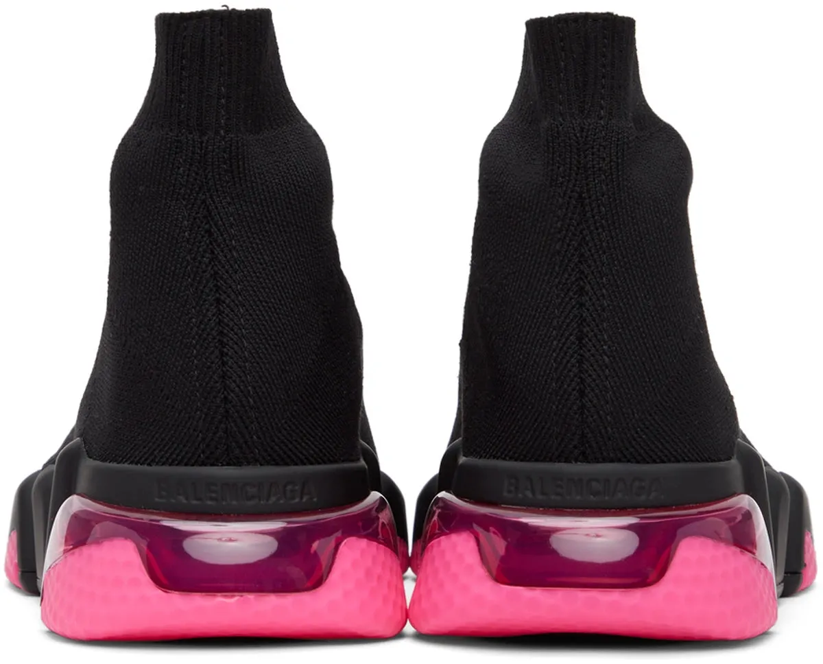 (WMNS) Balenciaga Speed 1.0 Sneakers 'Clear Sole Black Fluo Pink' 607543W2DBW1051 sold by KicksCrew product image thumbnail 4