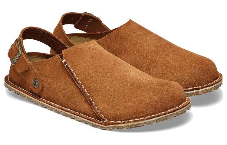 Birkenstock Lutry Premium Suede Suede Leather Narrow Fit 'Mink' 1025390 sold by KicksCrew product image thumbnail 4