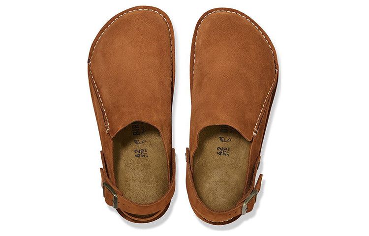 Birkenstock Lutry Premium Suede Suede Leather Narrow Fit 'Mink' 1025390 sold by KicksCrew product image thumbnail 5