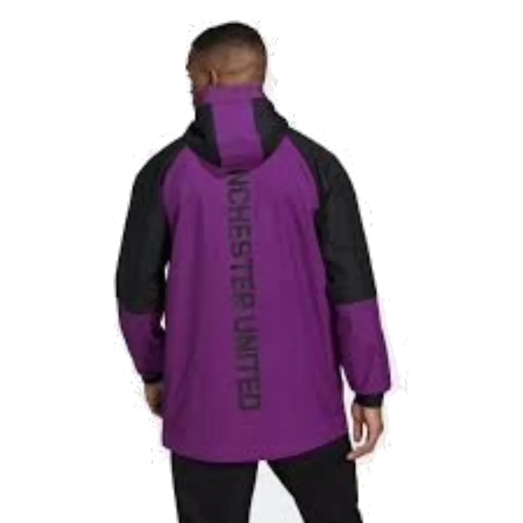 adidas Manchester United Travel Drill Jacket 'Purple Black' GR3910 sold by KicksCrew product image thumbnail 2