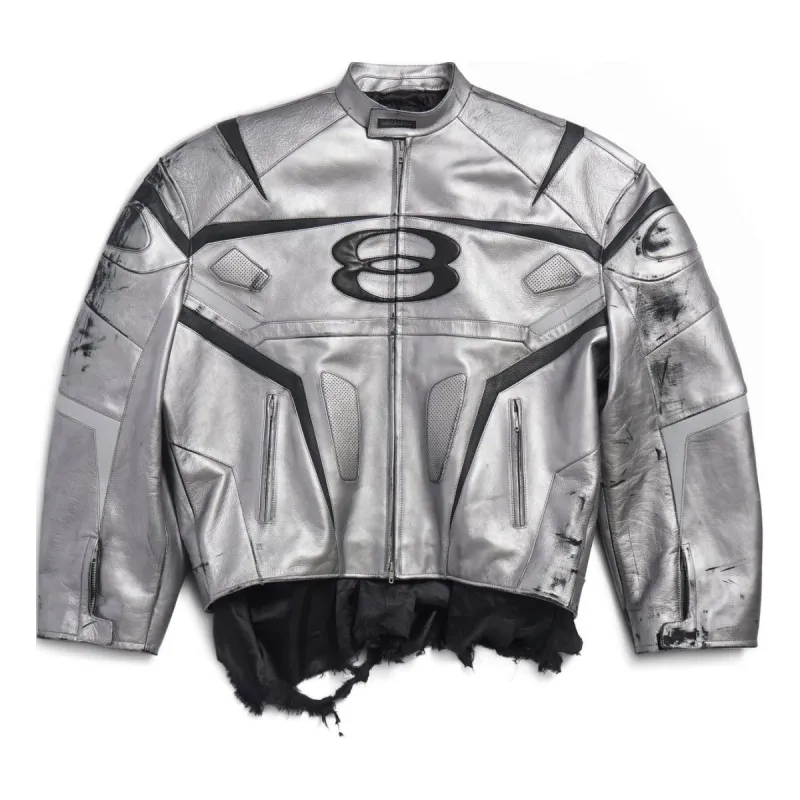 Balenciaga Unity Sports Icon Racer Jacket 'Silver' 787430TQS128106 sold by KicksCrew