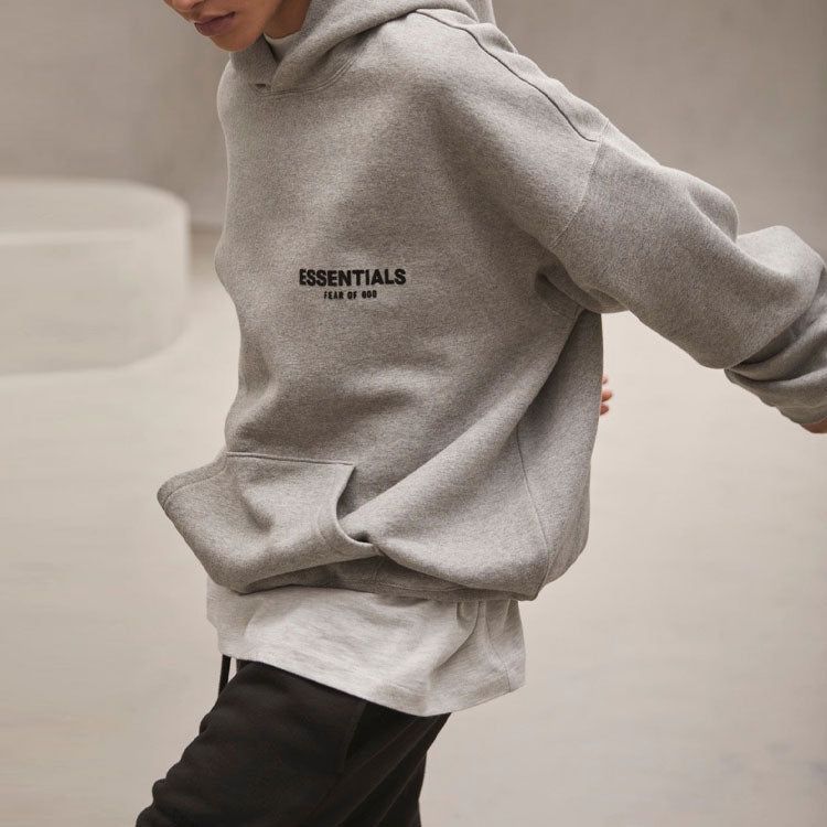 Fear of God Essentials SS22 Hoodie 'Dark Oatmeal' 192BT212113F sold by KicksCrew product image thumbnail 3