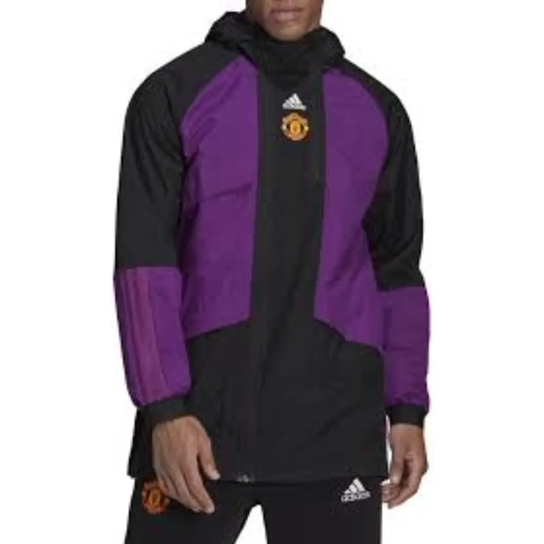 adidas Manchester United Travel Drill Jacket 'Purple Black' GR3910 sold by KicksCrew product image thumbnail 3