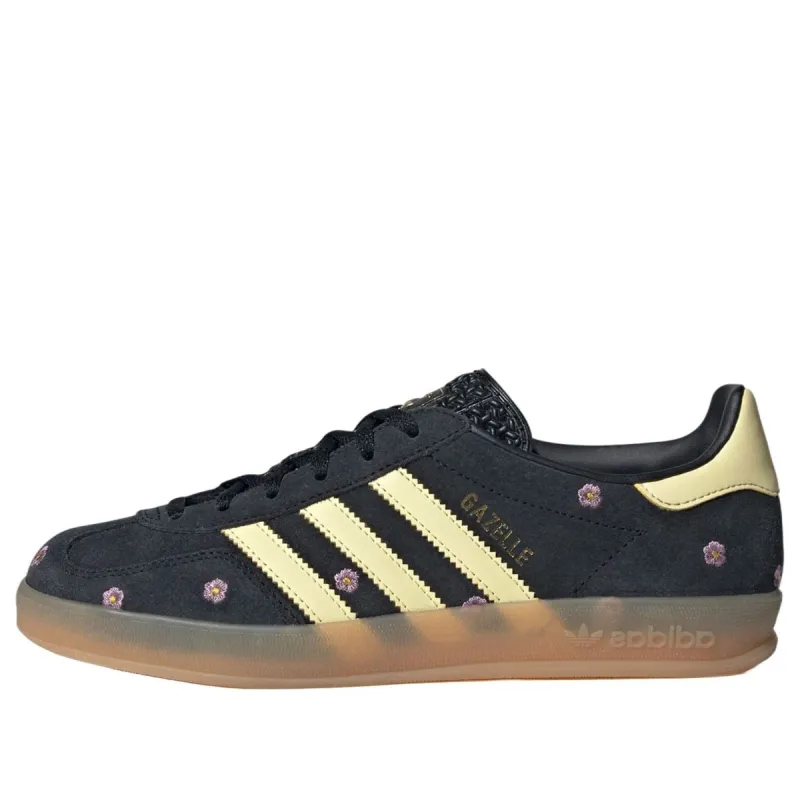 (WMNS) adidas Gazelle Indoor 'Black Almost Yellow Floral' IF4490 sold by KicksCrew