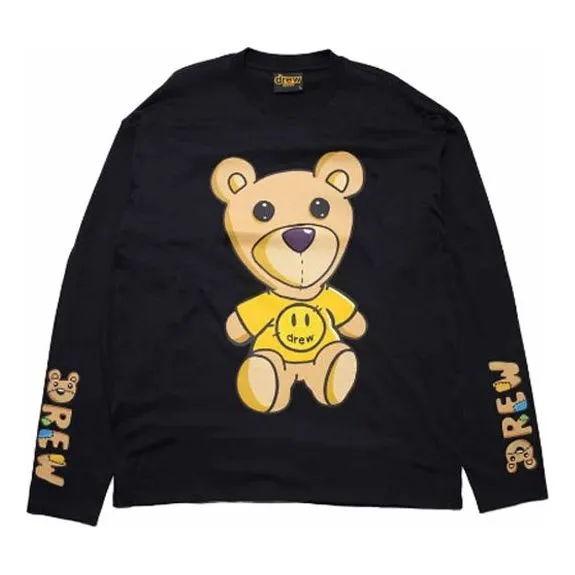 Drew House Theodore Longsleeve T-shirt 'Black' DR-FW21-077 sold by KicksCrew