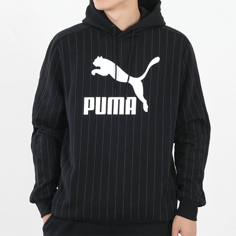 Puma Pinstripe Aop Pullover Hoodie 'Black' 530179-01 sold by KicksCrew product image thumbnail 3