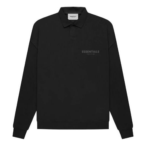 Fear of God Essentials FW21 Long Sleeve Polo Shirt 'Stretch Limo' FOG-FW21-142 sold by KicksCrew