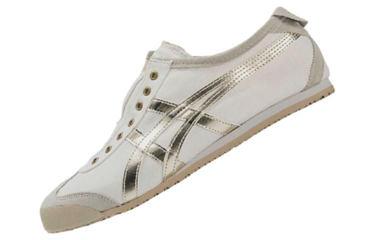 美品 Onitsuka Tiger MEXICO SLIP-ON DELUXE Onitsuka Tiger MEXICO 66 Slip-on Shoes 'White Gold' D528Q