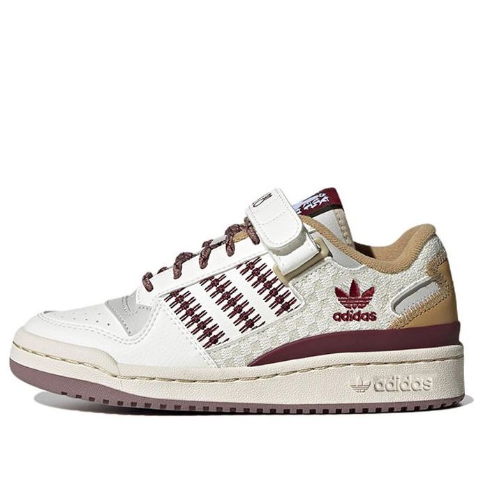 (GS) Adidas Originals Forum Low Classic Shoes 'White Burgundy' IF2578 sold by KicksCrew