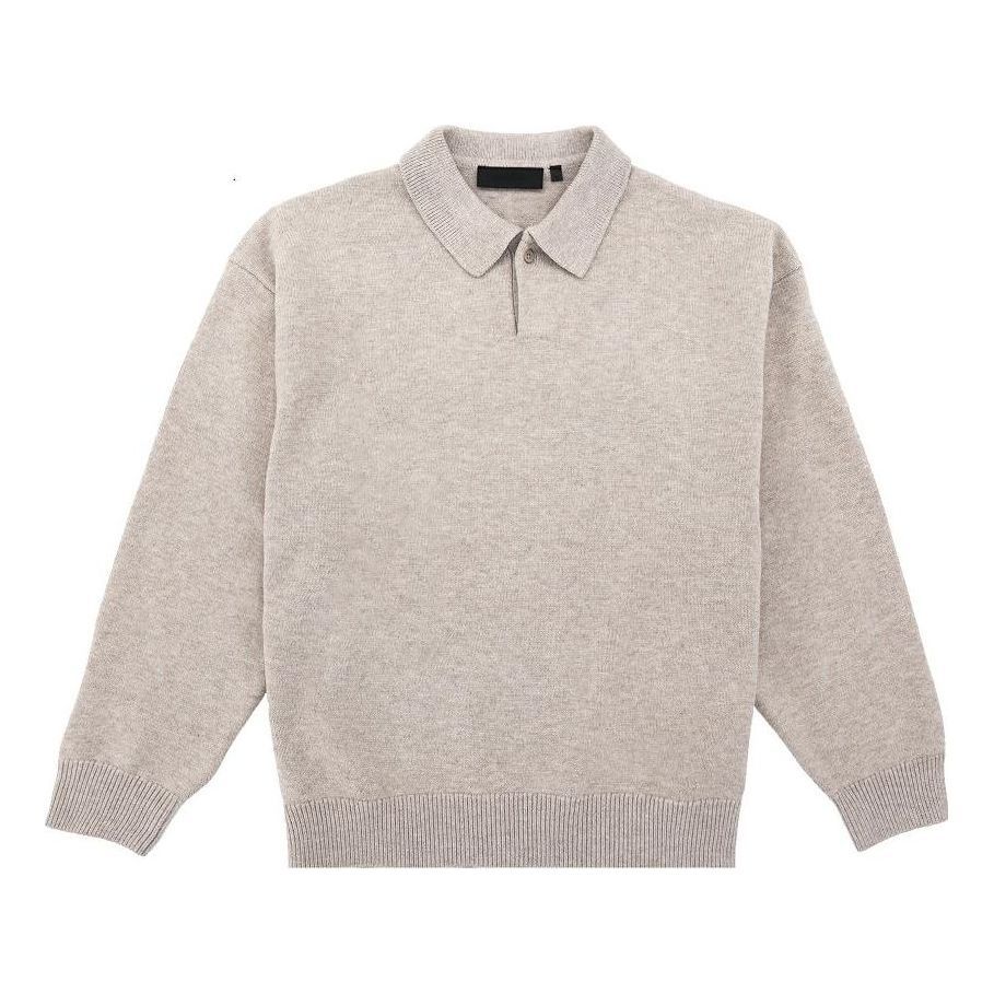 Fear of God Essentials FW23 Knit Polo Shirt 'Core Heather' 192BT232184F sold by KicksCrew