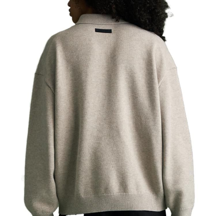 Fear of God Essentials FW23 Knit Polo Shirt 'Core Heather' 192BT232184F sold by KicksCrew product image thumbnail 5