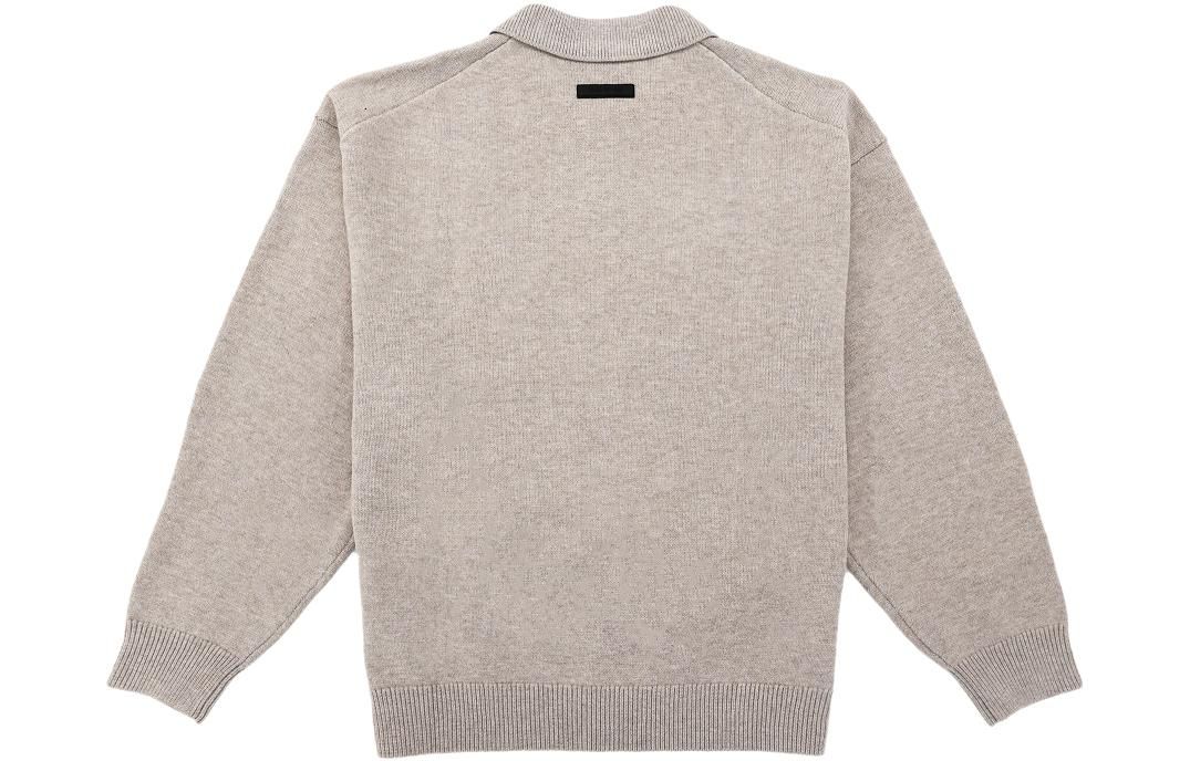 Fear of God Essentials FW23 Knit Polo Shirt 'Core Heather' 192BT232184F sold by KicksCrew product image thumbnail 2