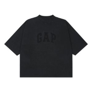 Yeezy Gap Engineered by Balenciaga SS22 Dove 3/4 Sleeve Washed T-Shirt 'Black' 472973-00 sold by KicksCrew