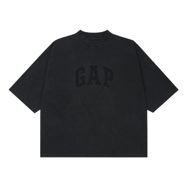 Yeezy Gap Engineered by Balenciaga SS22 Dove 3/4 Sleeve Washed T-Shirt 'Black' 472973-00 sold by KicksCrew