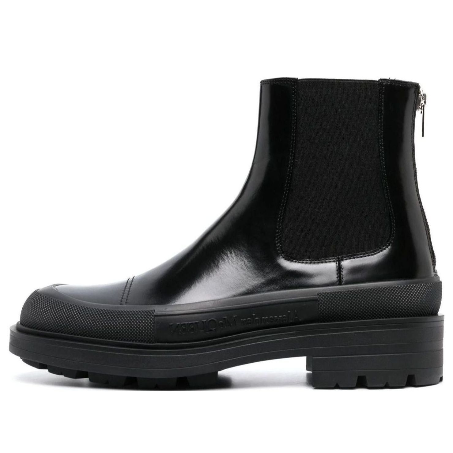 Alexander McQueen Chelsea Ankle Boots 'Black' 736508WHV7J1000 sold by KicksCrew