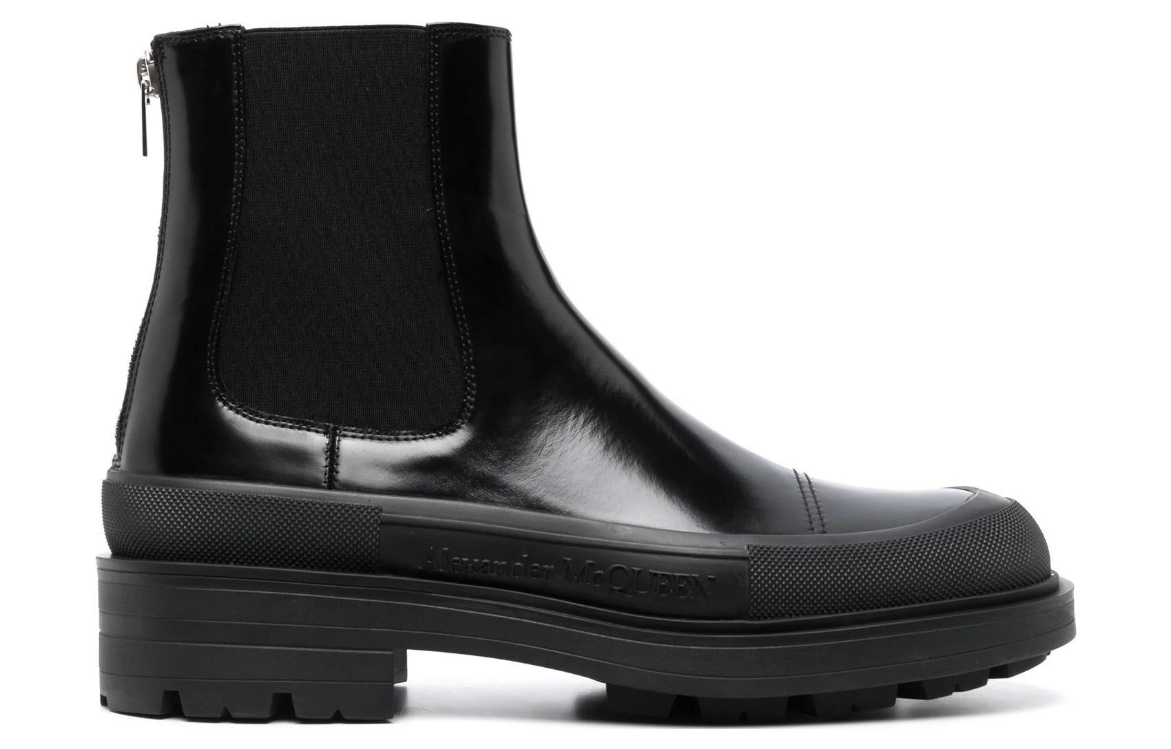 Alexander McQueen Chelsea Ankle Boots 'Black' 736508WHV7J1000 sold by KicksCrew product image thumbnail 3