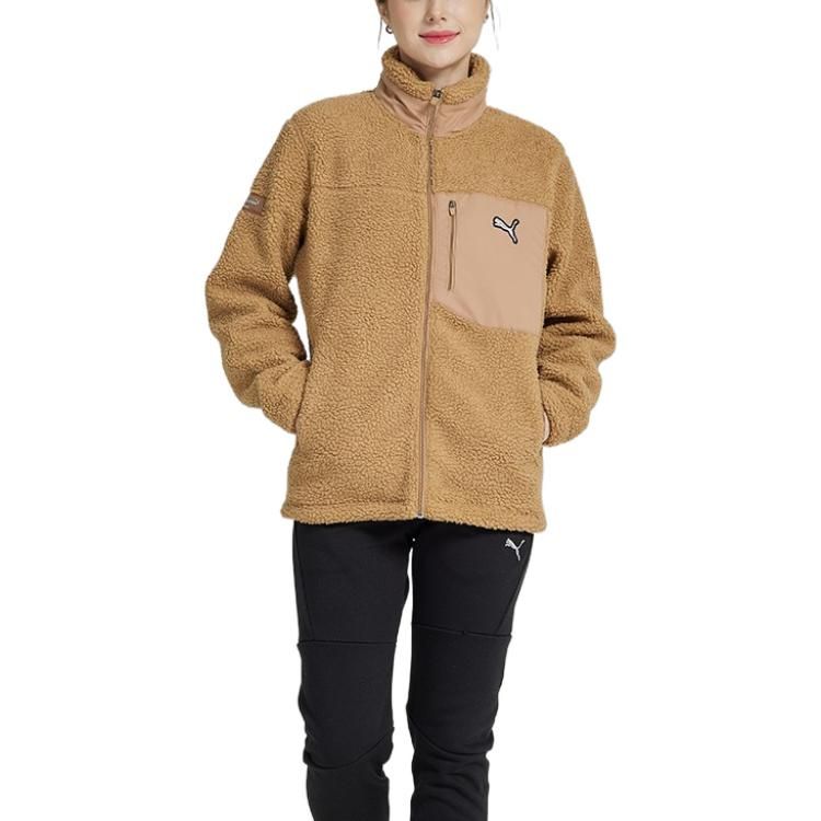 Puma Essentials Fluffy Fleece Jacket 'Brown' 932667-02 sold by KicksCrew product image thumbnail 3