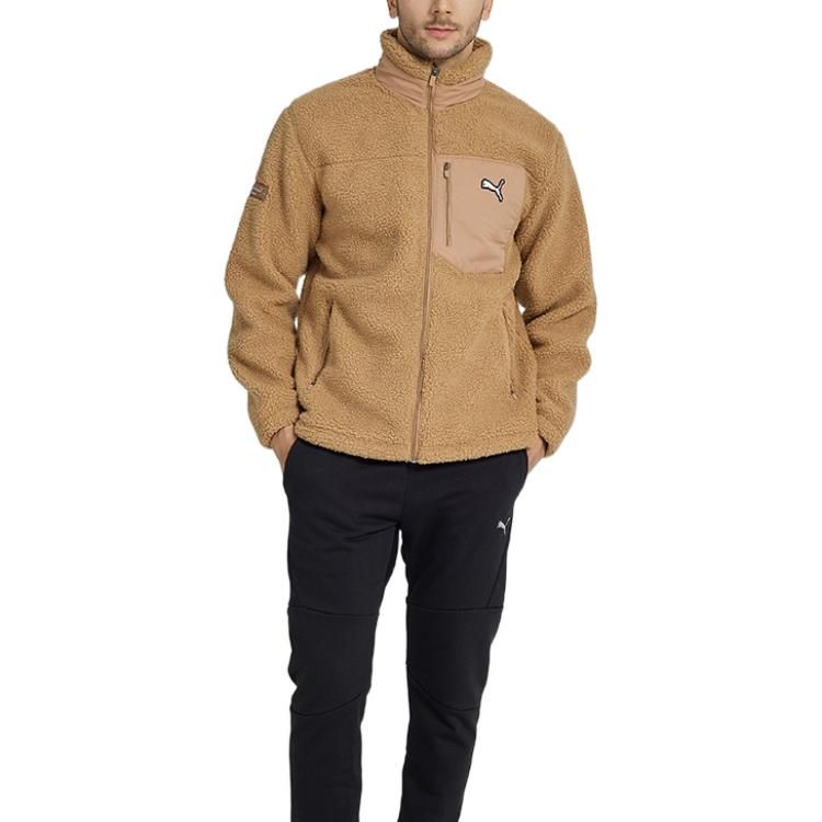 Puma Essentials Fluffy Fleece Jacket 'Brown' 932667-02 sold by KicksCrew product image thumbnail 2