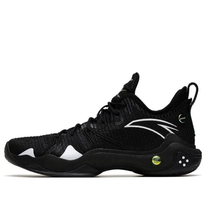 ANTA Shock Wave 4 Pro 'Black White' 112321111-3 sold by KicksCrew