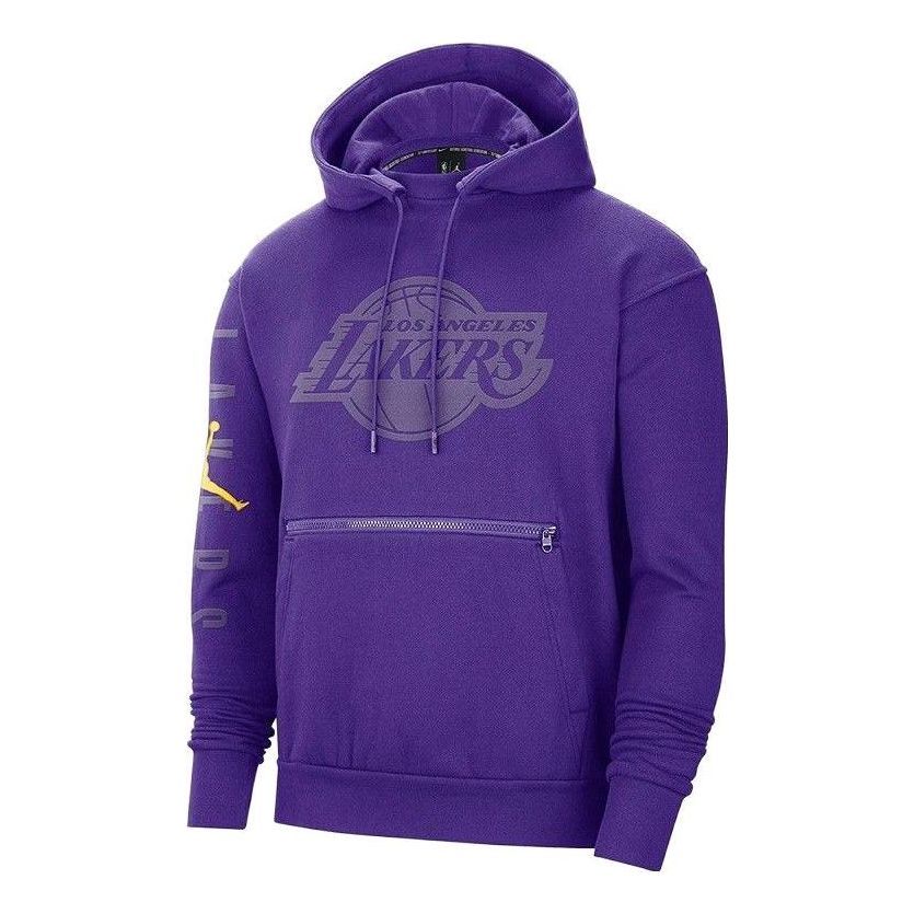 Air Jordan NBA Los Angeles Lakers Fleece Hoodie 'Purple' DB1527-504 sold by KicksCrew