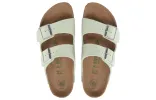 (WMNS) Birkenstock Arizona Vegan Synthetik Narrow Fit 'Soft Birki Vegan Matcha' 1024092 sold by KicksCrew