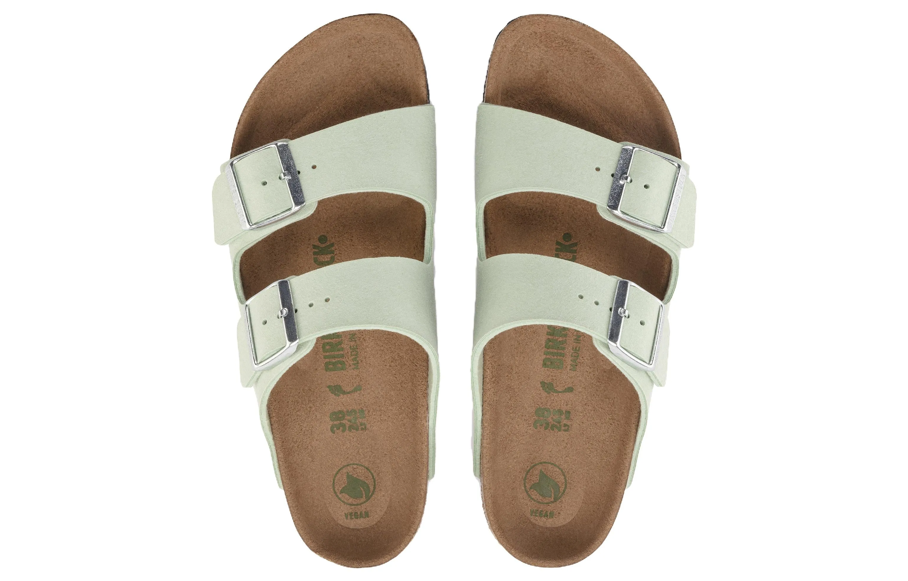 (WMNS) Birkenstock Arizona Vegan Synthetik Narrow Fit 'Soft Birki Vegan Matcha' 1024092 sold by KicksCrew product image thumbnail 3