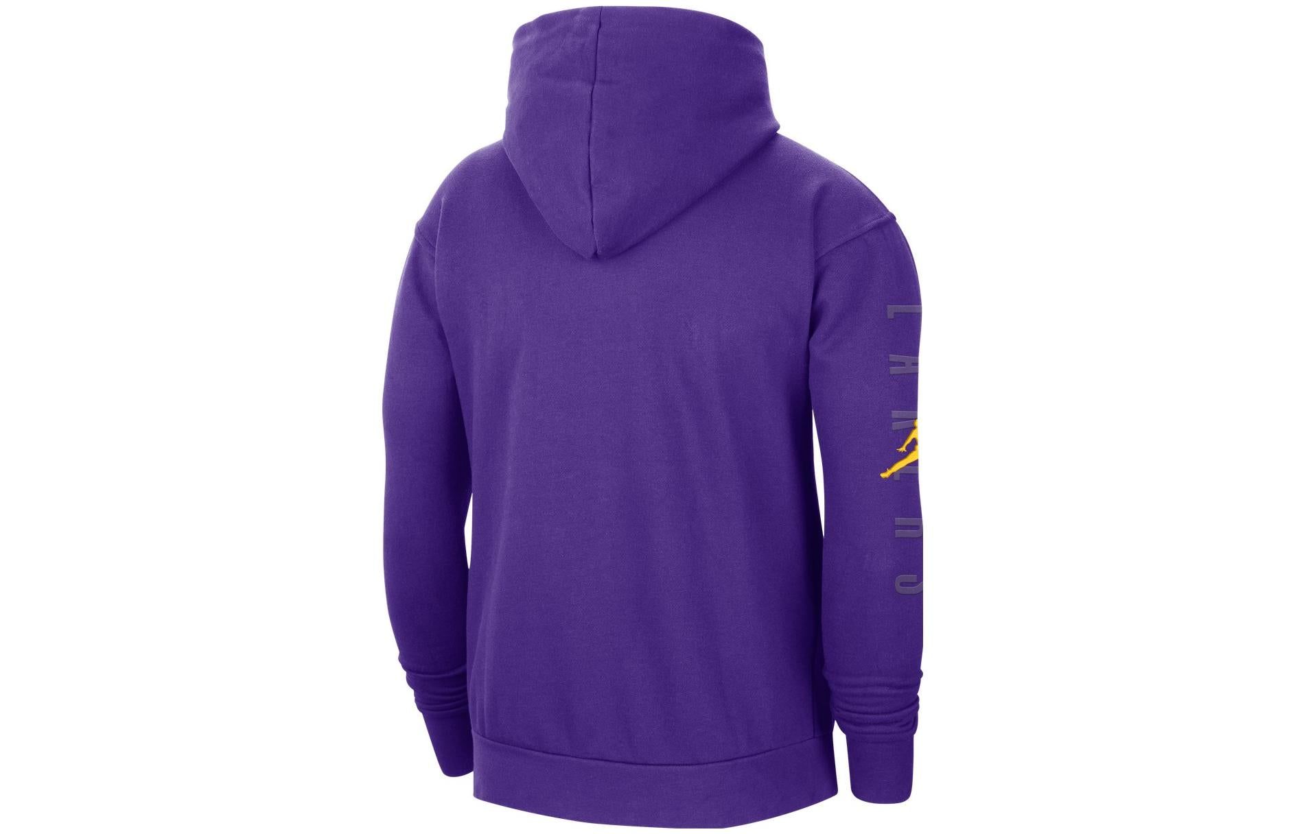 Air Jordan NBA Los Angeles Lakers Fleece Hoodie 'Purple' DB1527-504 sold by KicksCrew product image thumbnail 3