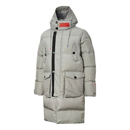 Puma x Attempt Padded Down Jacket 'Grey Black' 598253-84 sold by KicksCrew