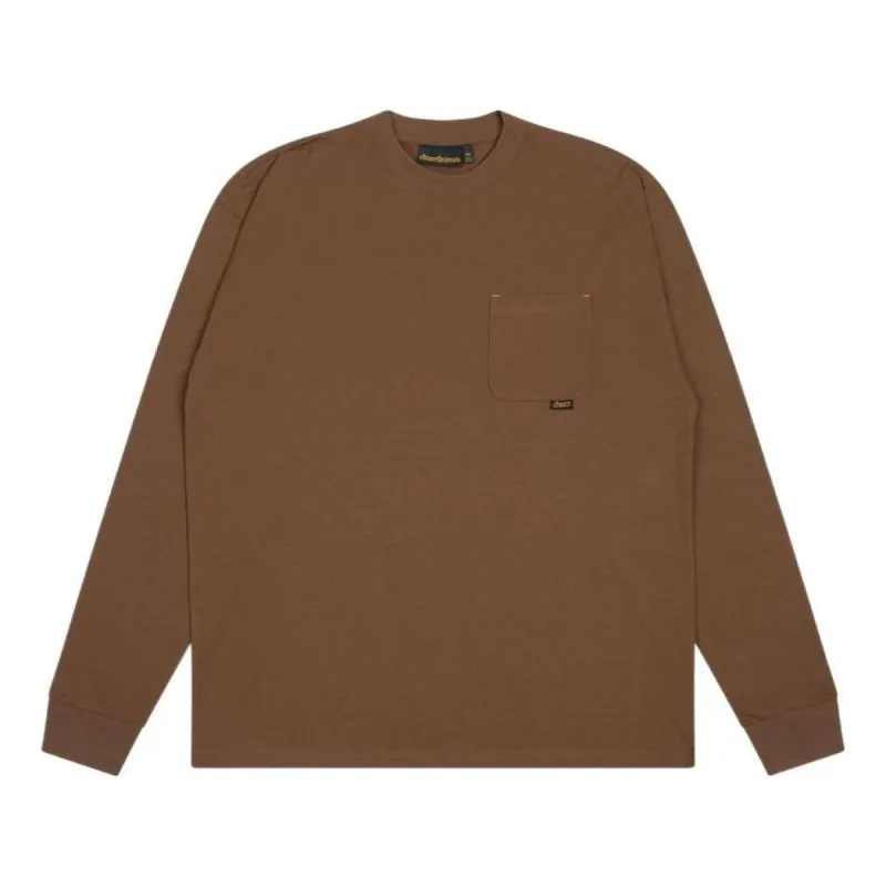 Drew House Basic Longsleeve Pocket T-shirt 'Brown' DR-SS22-207 sold by KicksCrew