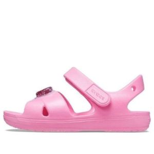 (GS) Crocs Classic Cross-Strap Charm Sandals 'Pink' 206947-669 sold by KicksCrew