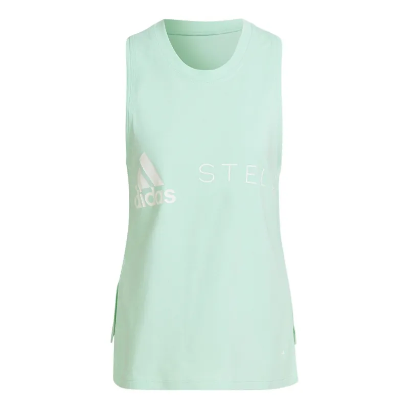 (WMNS) adidas Sportswear Logo Tank Top 'Green' HD9130 sold by KicksCrew