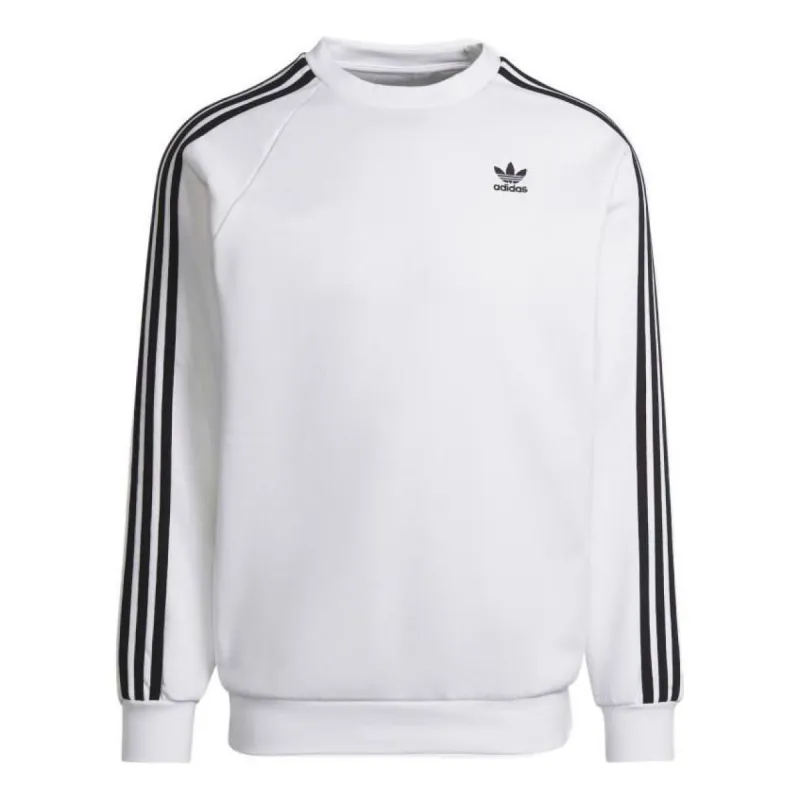 adidas originals Adicolor Classics 3-Stripes Crew Sweatshirt 'White' HE9483 sold by KicksCrew