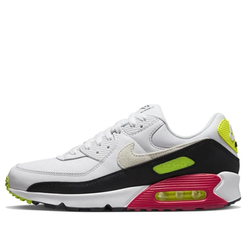 Nike Air Max 90 'White Volt Rush Pink' DQ4071-100 sold by KicksCrew
