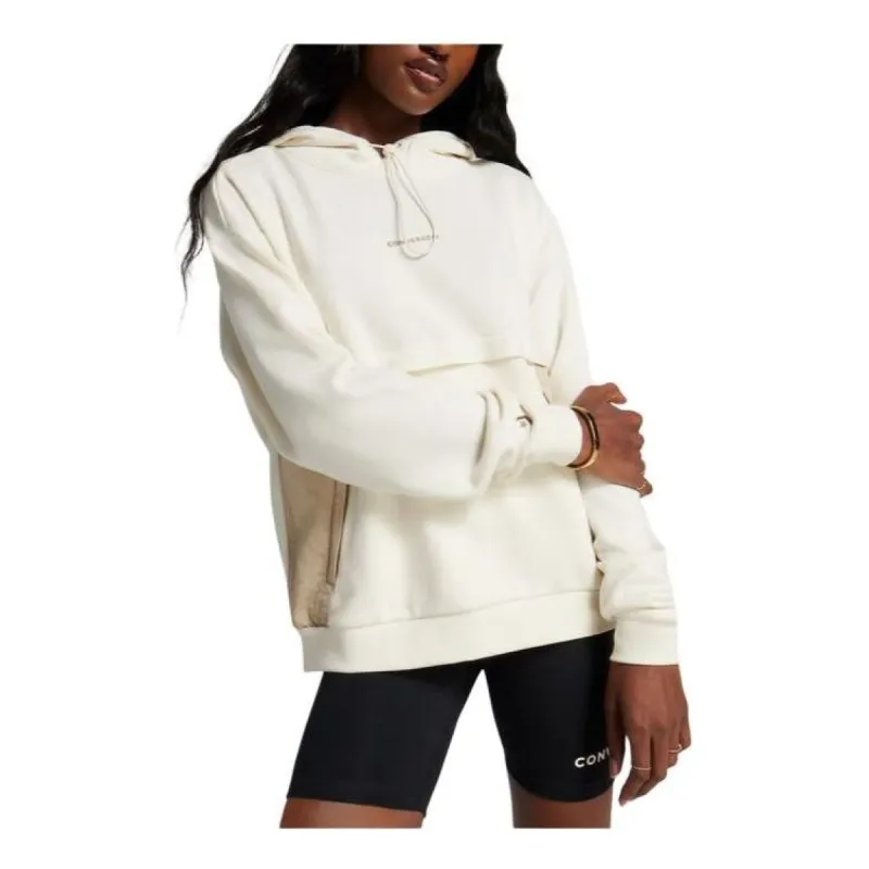 (WMNS) Converse Wordmark Hoodie 'Egret' 10026576-A02 sold by KicksCrew