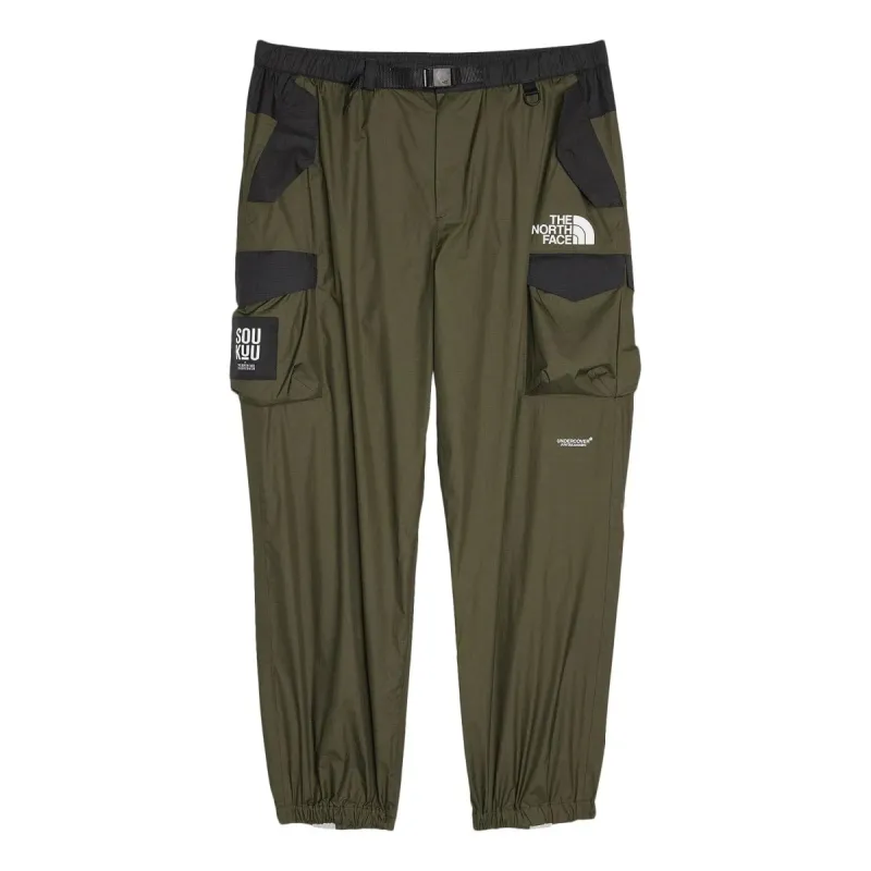 THE NORTH FACE x Undercover SOUKUU Hike Belted Utility Shell Pant 'Olive Green' NF0A87UD-R0U sold by KicksCrew
