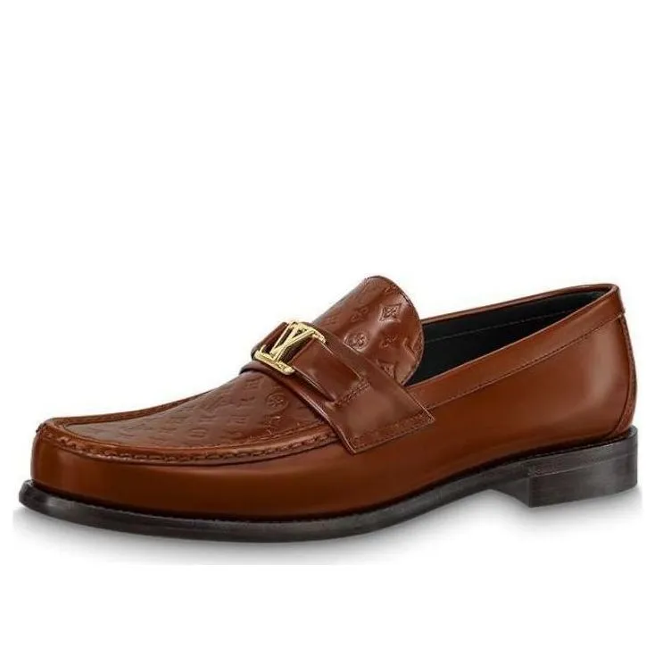 LOUIS VUITTON Major Loafers 'Patent Brown Monogram' 1AAMZU sold by KicksCrew