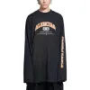 Balenciaga Maison Balenciaga Long Sleeve T-Shirt 'Black' 681046TLVJ11074 sold by KicksCrew