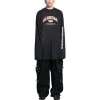 Balenciaga Maison Balenciaga Long Sleeve T-Shirt 'Black' 681046TLVJ11074 sold by KicksCrew