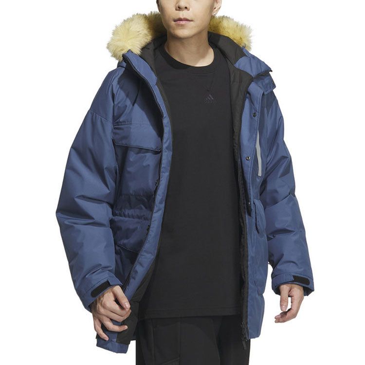 adidas Furry Down Parka 'Blue' IS0367 sold by KicksCrew product image thumbnail 4