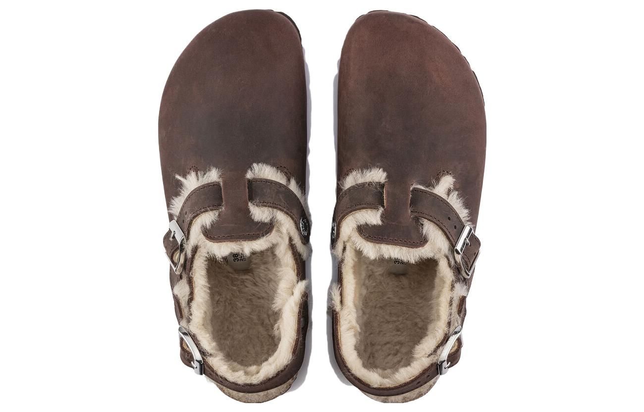 (WMNS) Birkenstock Tokio Shearling Oiled Leather 'Habana' 1023222 sold by KicksCrew product image thumbnail 4
