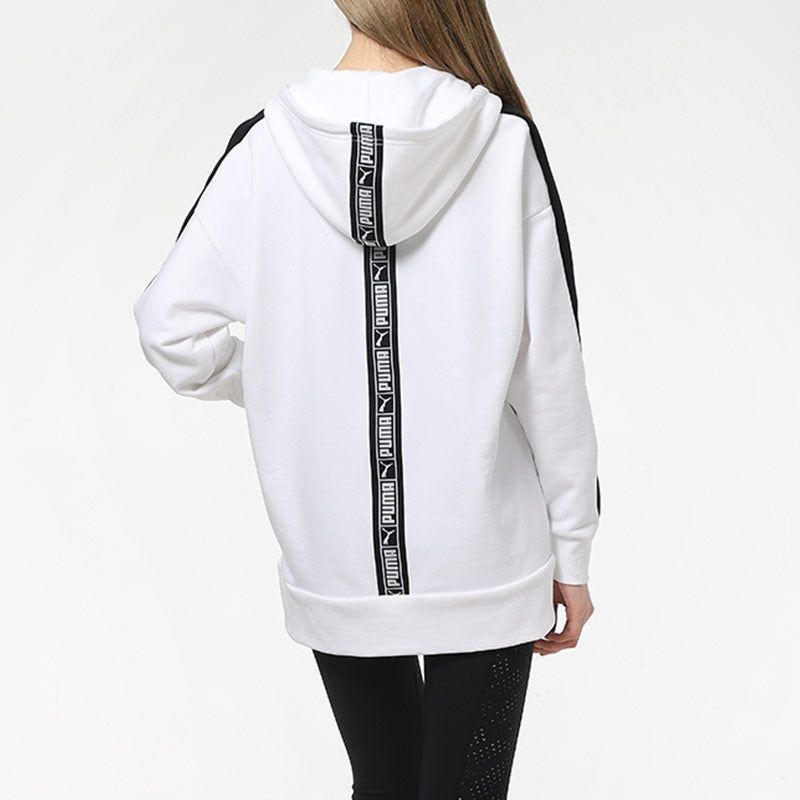 (WMNS) Puma Full-Zip Sleeve Striped Jacket 'White Black' 531278-02 sold by KicksCrew product image thumbnail 4