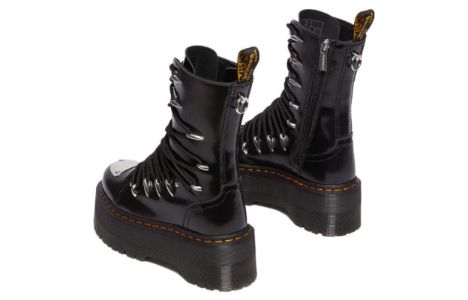 Dr. Martens Jadon Hi LTT Max Leather Platform Boots 'Black' 30964001 sold by KicksCrew
