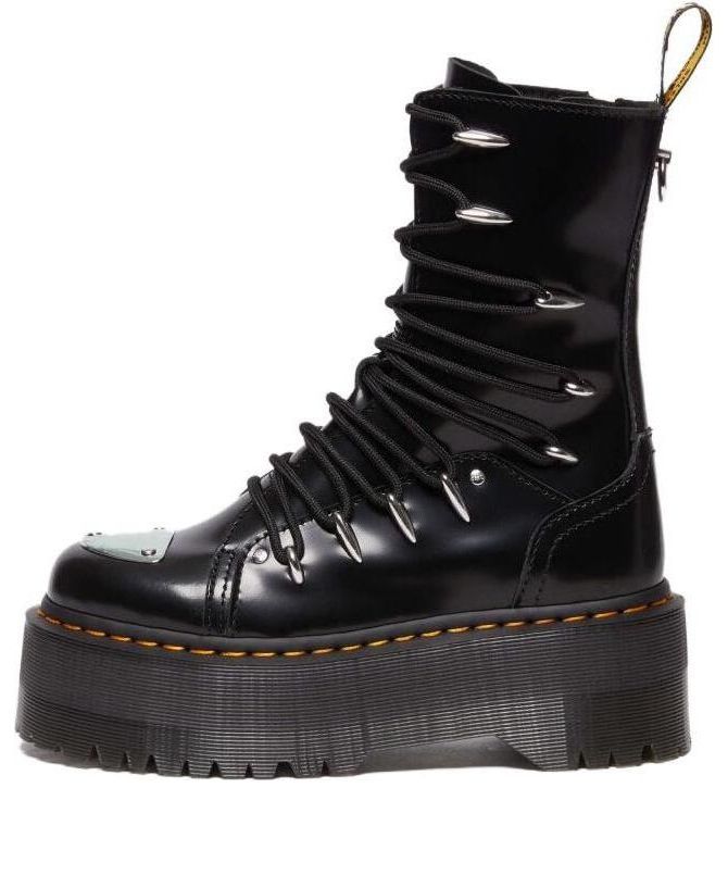 Dr. Martens Jadon Hi LTT Max Leather Platform Boots 'Black' 30964001 sold by KicksCrew